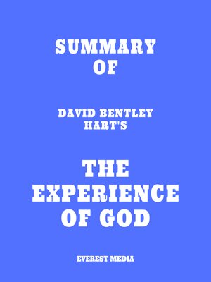cover image of Summary of David Bentley Hart's the Experience of God